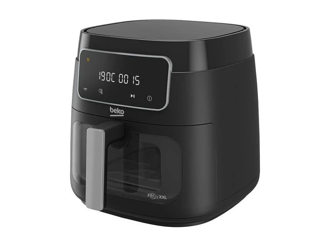 Friteuse multifonction a air chaud - BEKO - FRL3374B - 1900 W - 7,6 L pour 2 kg de frites - Ecran LCD tactile - Noir