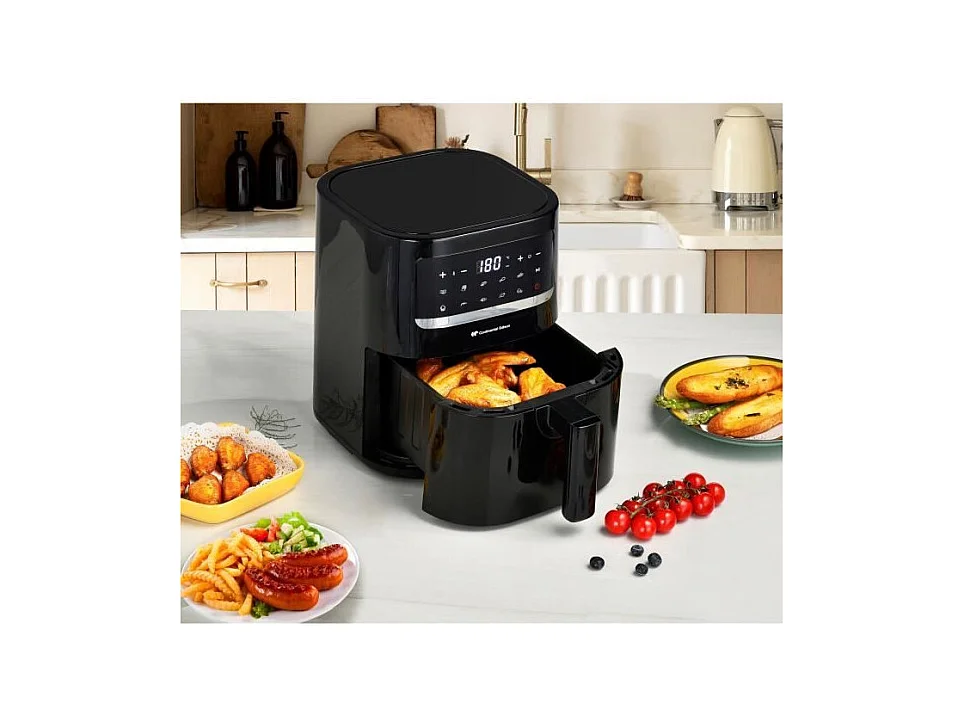 Friteuse a Air Sans huile CONTINENTAL EDISON - FRSH1400B - 4,5 L - Noir - 1400W