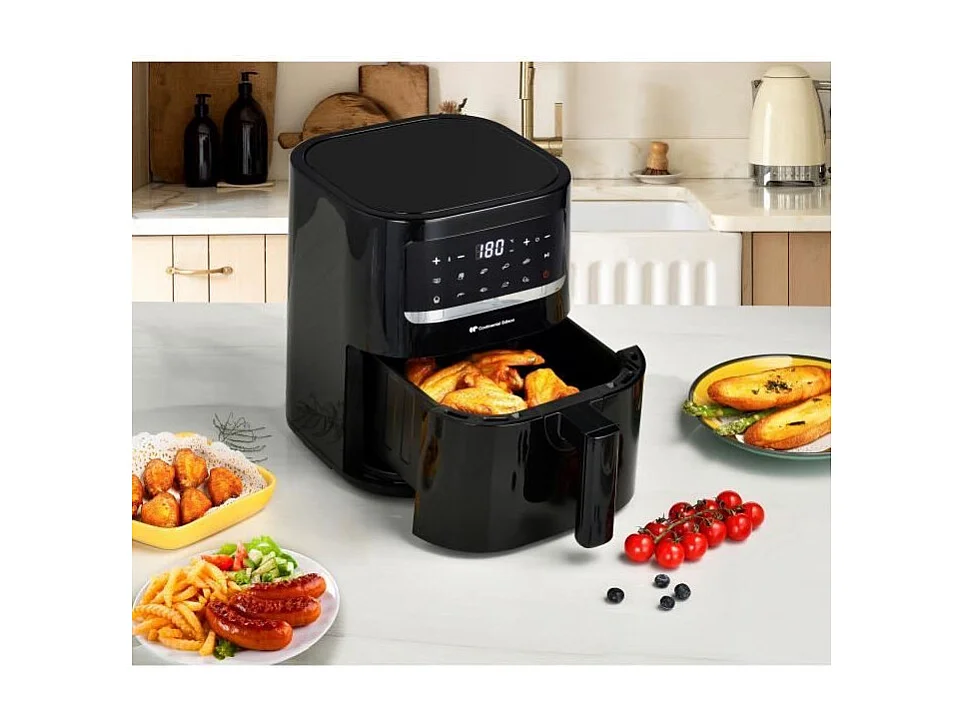 Friteuse a Air Sans huile CONTINENTAL EDISON - FRSH1400B - 4,5 L - Noir - 1400W