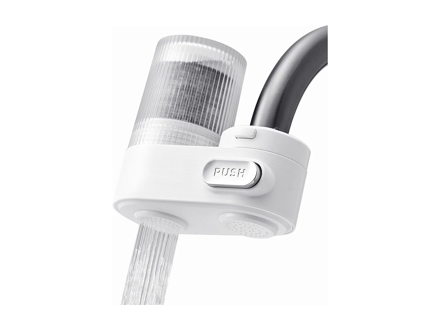 Waterfilter Gemonteerd SucceBuy op Kraan, Verticaal Waterfilter voor Aanrechten, Koolstoffilter met 3 Filters Verwijdert Chloor en Lood