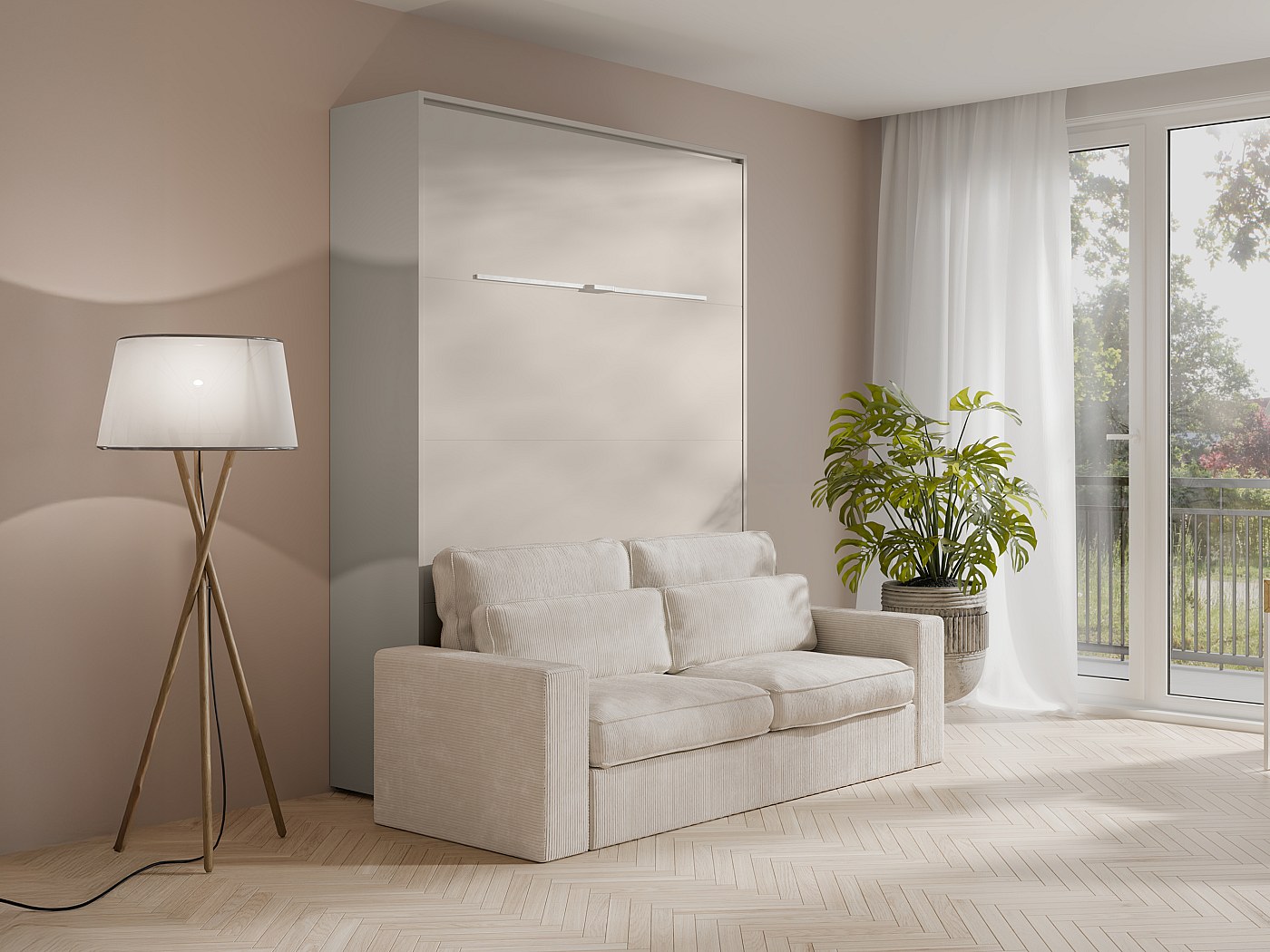 Best HD Pictures about  Elegantes Schrankbett Mit Sofa Ikea Bild  with No AI Images