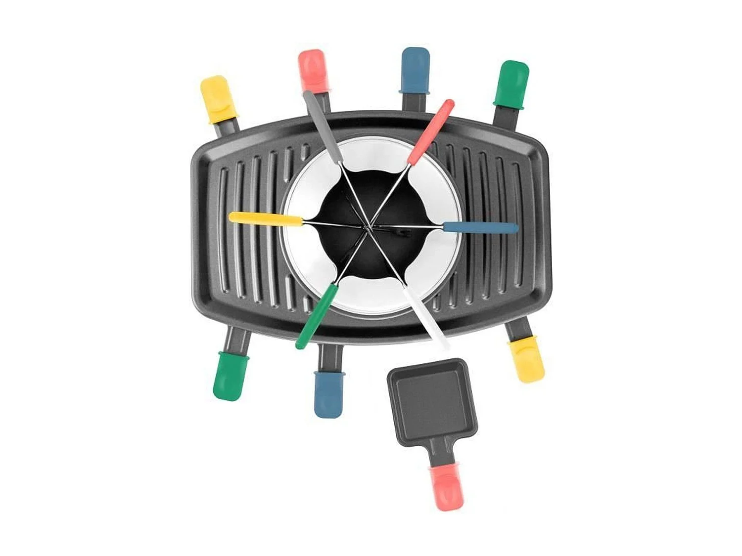 CONTINENTAL EDISON FD12881 Appareil a raclette et fondue 8 personnes - Noir