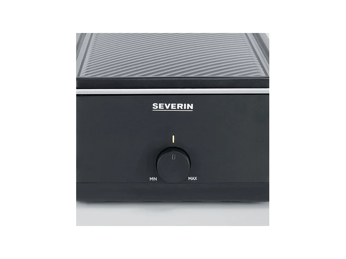 Appareil a raclette - SEVERIN - RG2365 - 8 personnes - Plaque de cuisson céramique 48 x 24 cm - Gril raclette 1300 W - Noir