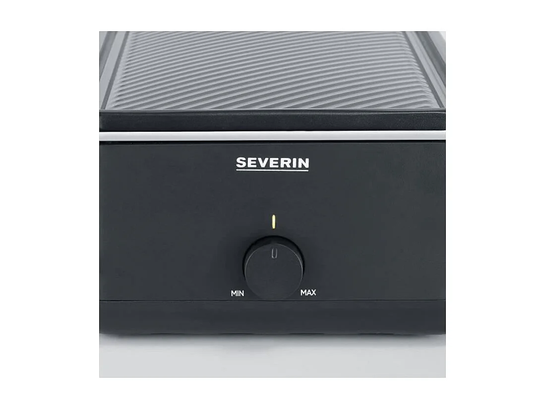 Appareil a raclette - SEVERIN - RG2365 - 8 personnes - Plaque de cuisson céramique 48 x 24 cm - Gril raclette 1300 W - Noir