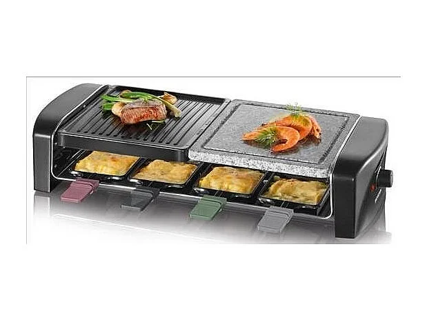SEVERIN RG 9645 - Raclette/Grill/pierre à griller - 1400 W - Noir