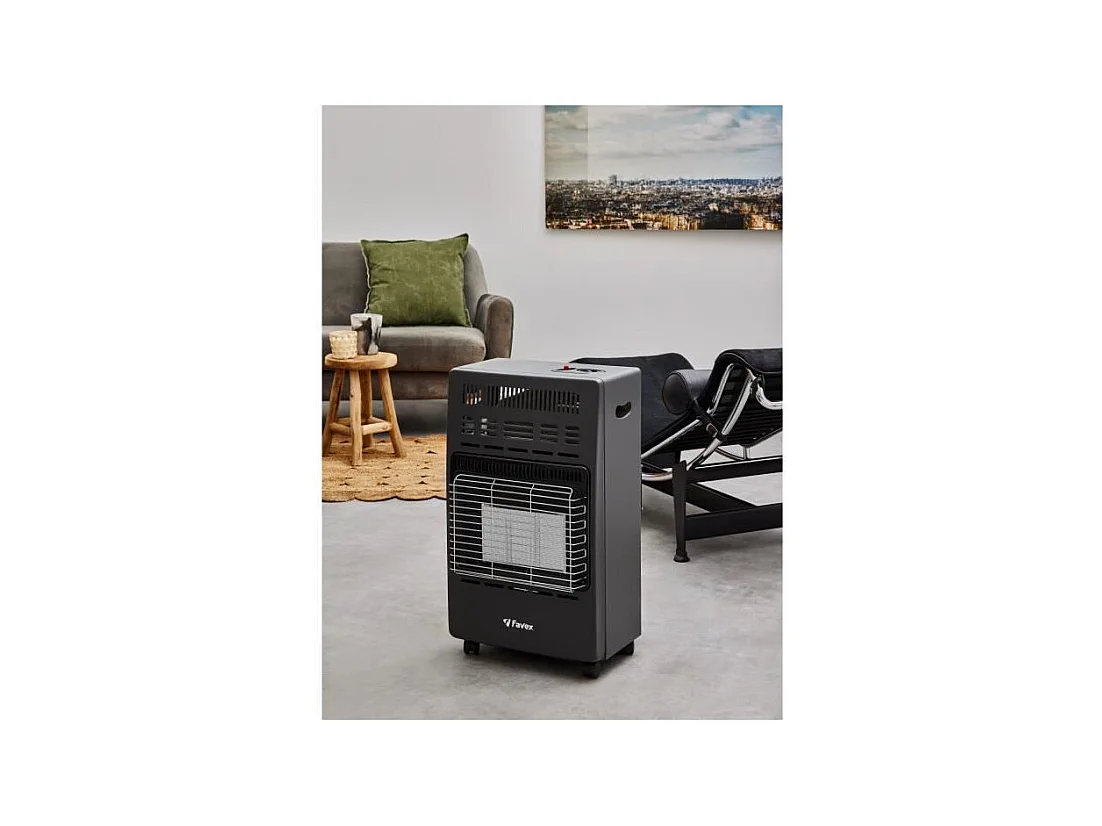 Chauffage d'Appoint Infrarouge au Gaz Butane KERN - Allumage Piezo - 40 m² - 3 Niveaux de Puissance