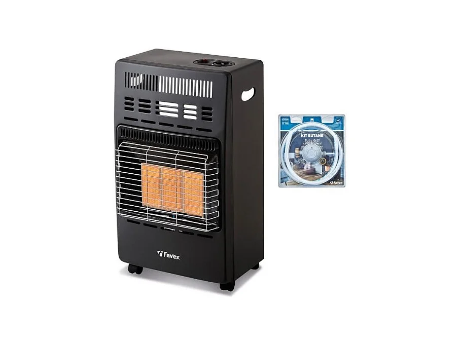 Chauffage d'Appoint Infrarouge au Gaz Butane KERN - Allumage Piezo - 40 m² - 3 Niveaux de Puissance