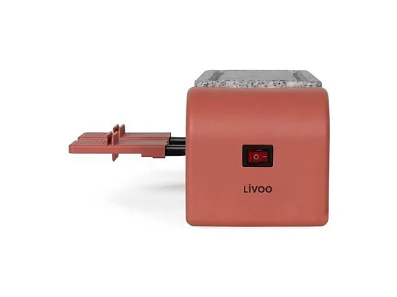Raclette 2 personnes connectable - LIVOO - DOC310R - 450W - 2 personnes - Thermostat automatique - 2 spatules en bois et 2 caque