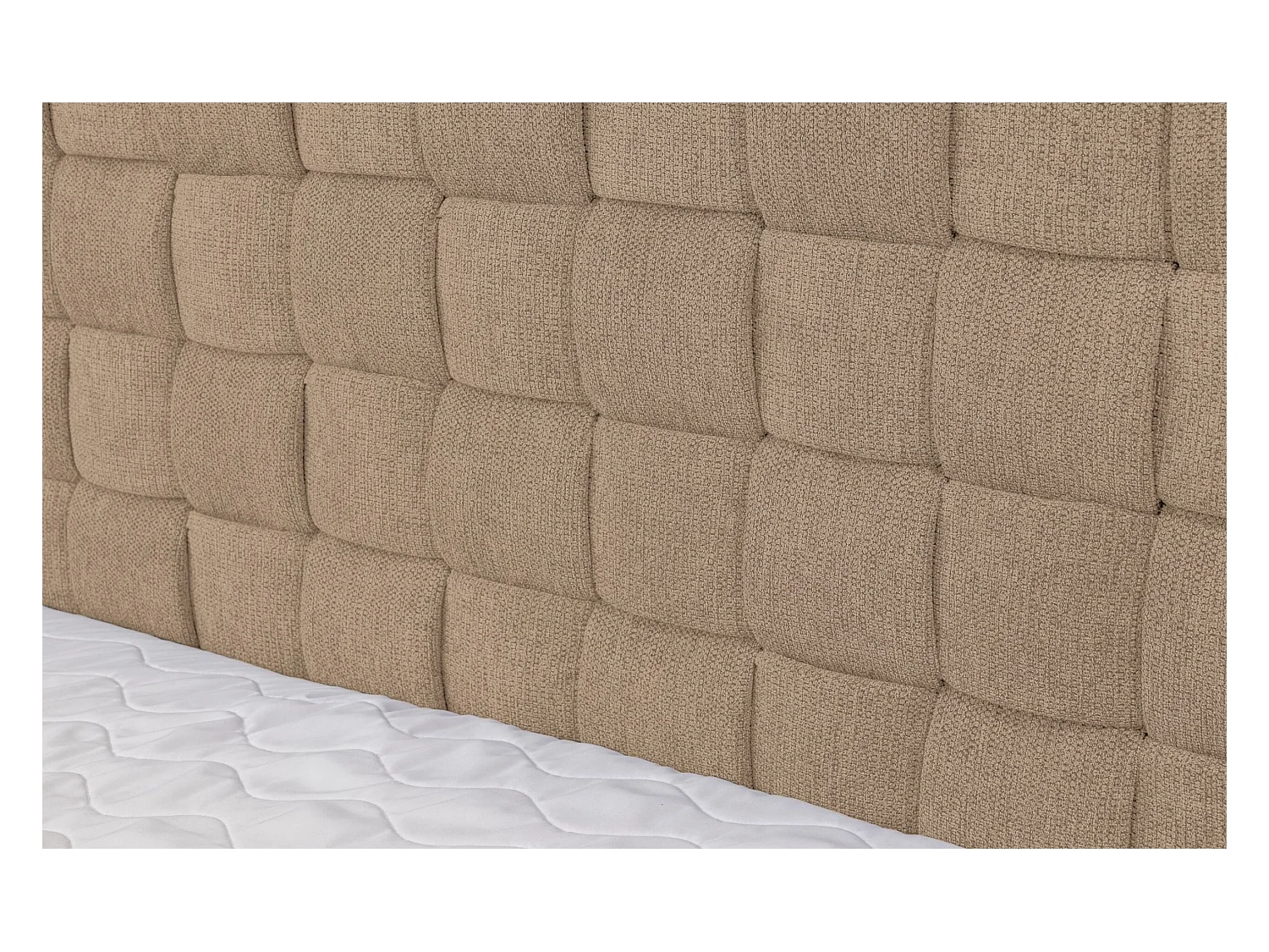 Lit boxspring Roma avec 2 tiroirs de rangement, lit rembourré Dimensions: 160x200, couleur: marron, tissu velours