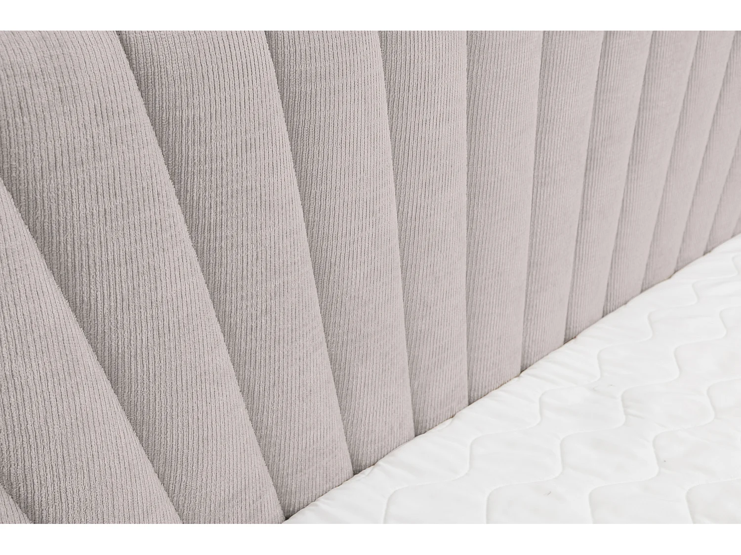 Lit boxspring Cimone avec 2 coffres de rangement, lit rembourré Dimensions: 140x200 cm, couleur: beige, tissu velours