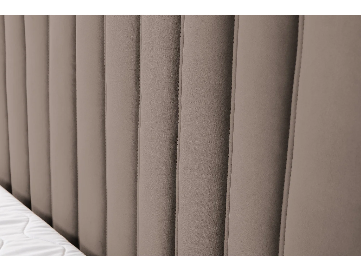 Lit boxspring QUANT avec 2 coffres de rangement, lit rembourré Dimensions: 160x200, couleur: marron, tissu velours