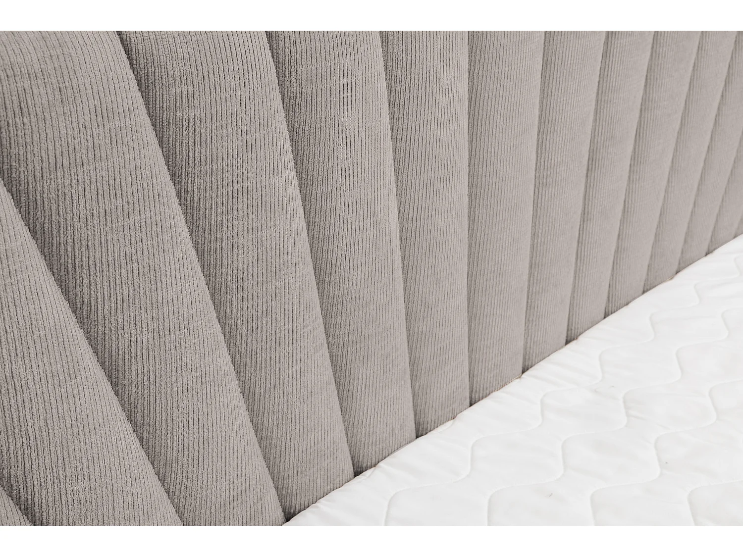 Lit boxspring Cimone avec 2 coffres de rangement, lit rembourré Dimensions: 160x200 cm, couleur: marron clair, tissu velours