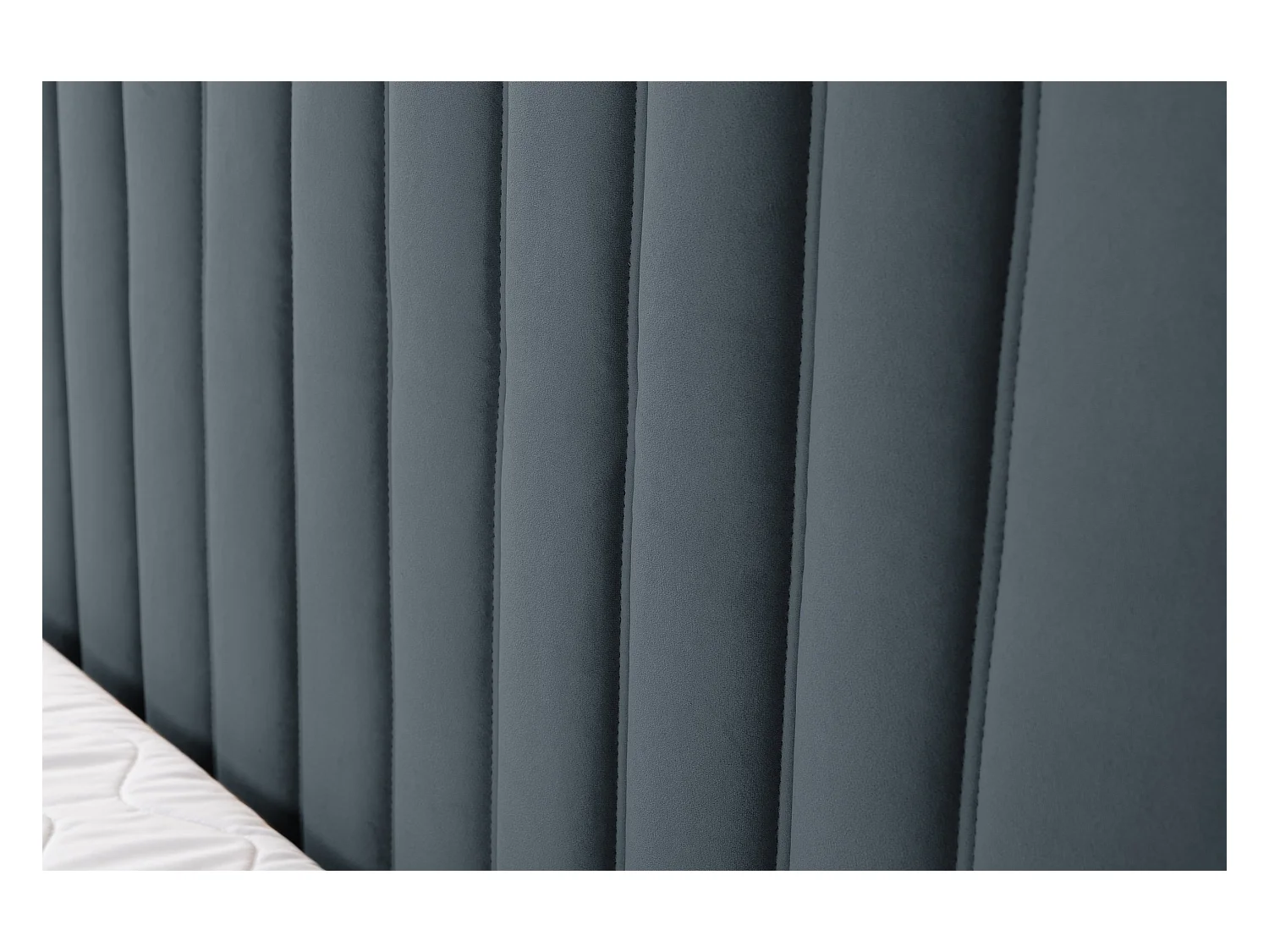 Lit boxspring QUANT avec 2 coffres de rangement, lit rembourré Dimensions: 180x200, couleur: gris foncé, tissu velours