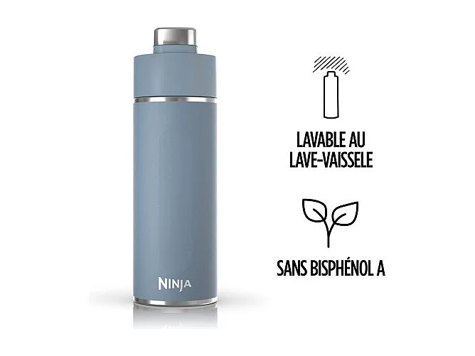 Cuisine art de la table Ninja Gourde isotherme Thirsti bleu 530 ml