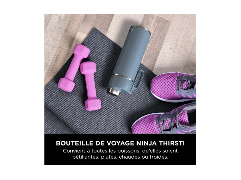 Cuisine art de la table Ninja Gourde isotherme Thirsti bleu 530 ml