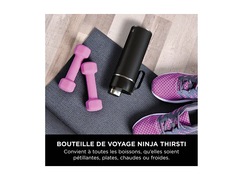 Cuisine art de la table Ninja Gourde isotherme Thirsti noire 530 ml