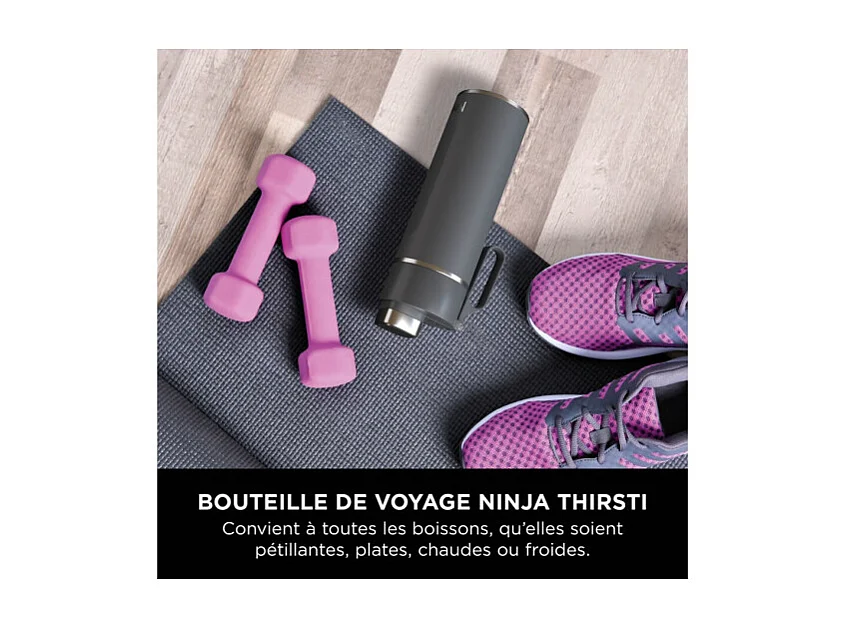 Cuisine art de la table Ninja Gourde isotherme Thirsti grise 530 ml