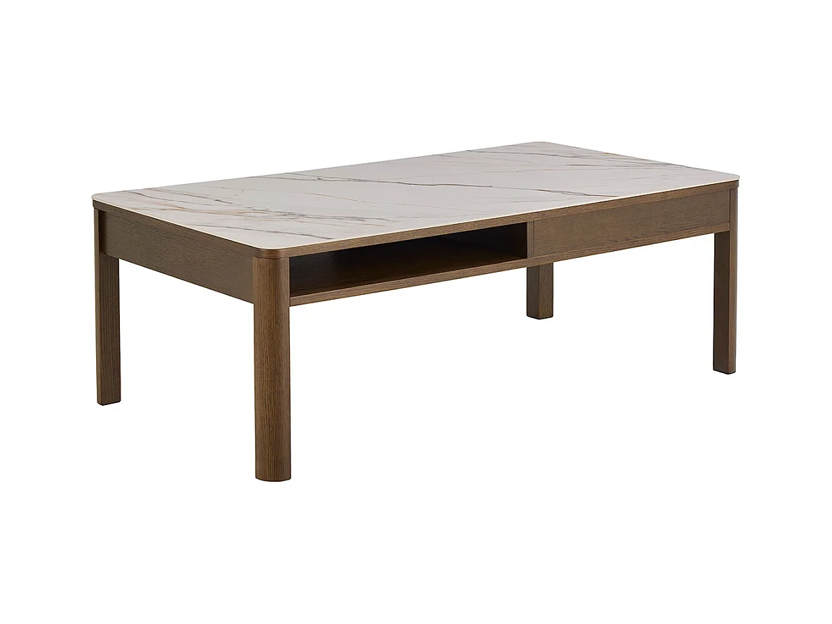 Southampton table basse 1 tiroir beige.