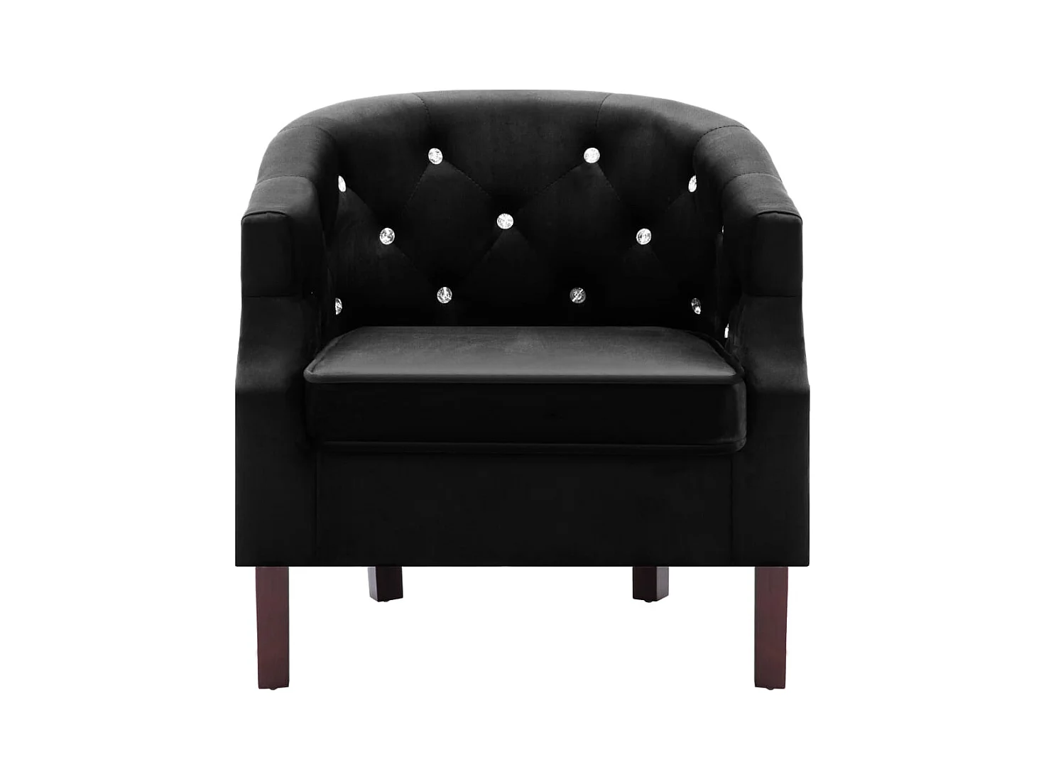 Fauteuil chaise siège lounge noire 65 x 64 x 65 cm 1102155/4