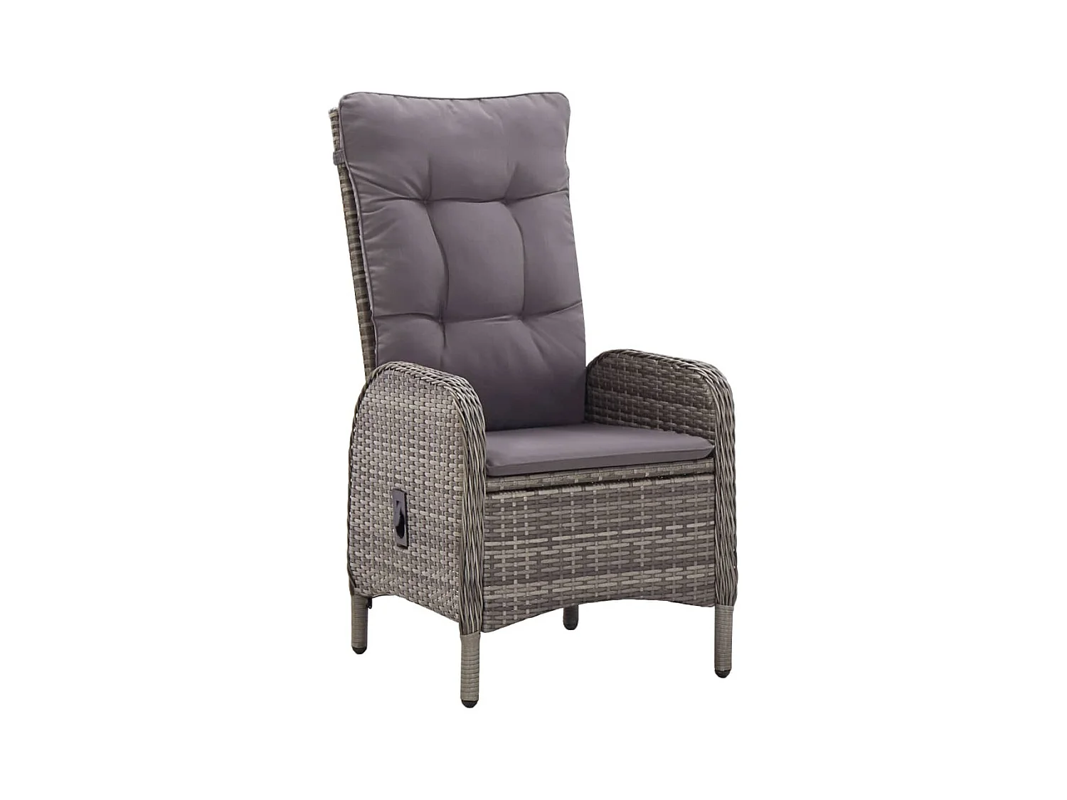 Mobilier de bistro de résine grise 58 x 63 x 111 cm 02_0014549