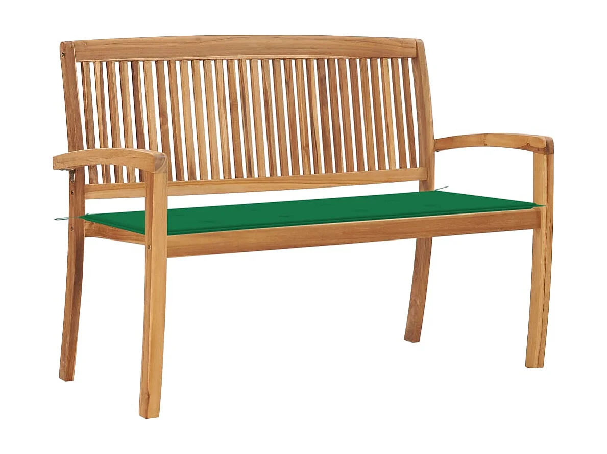 Banc de jardin meuble bois marron 128.5 x 57.5 x 90 cm 02_0011662