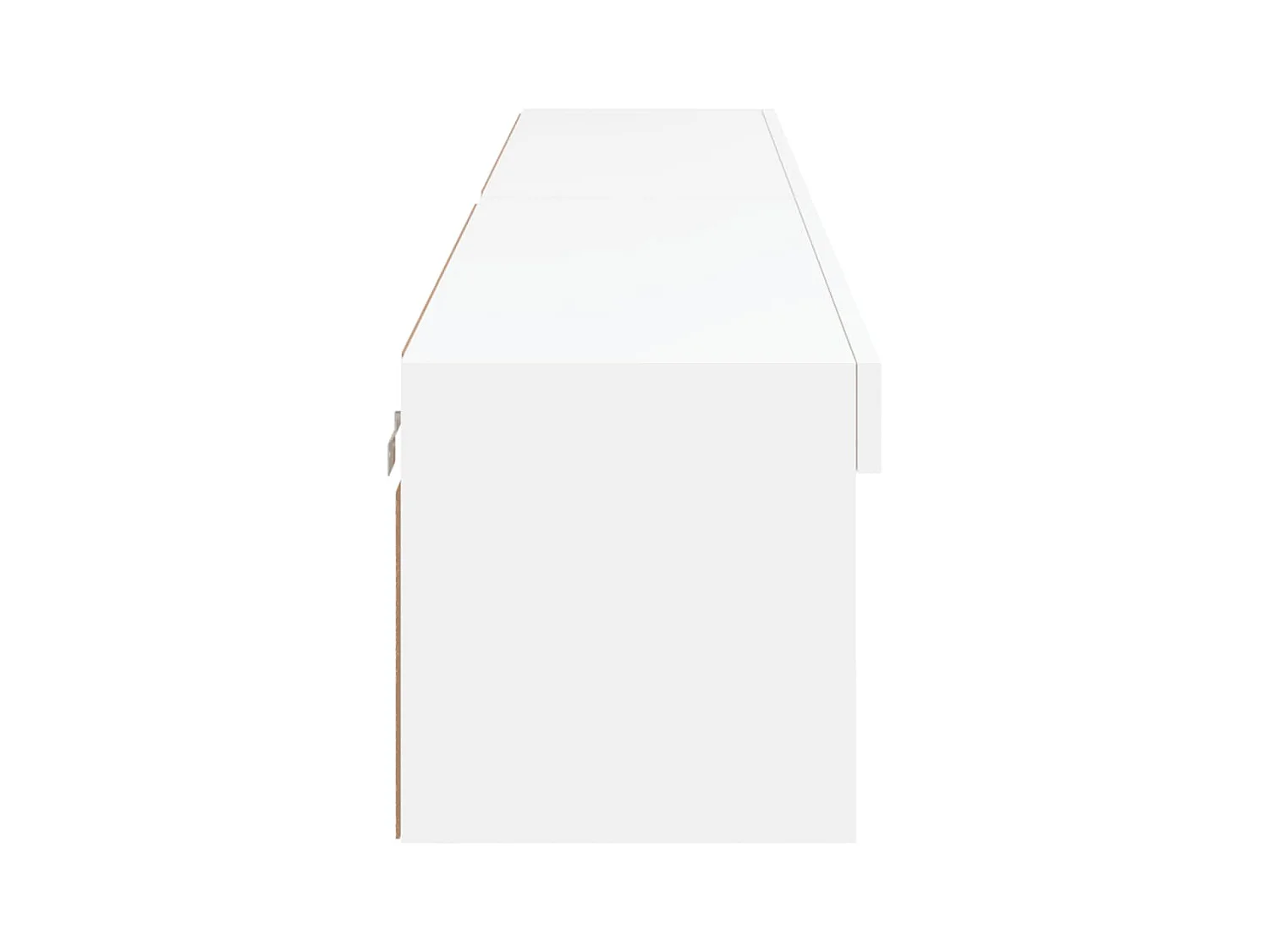 Mueble TV multimedia Estante TV Aparador TV Comedor Salón Dormitorio con luces LED 2 piezas 100 x 30 x 30 cm blanco 02_0028828