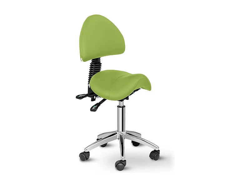 Poltrona tipo sela com encosto verde 14_0003501