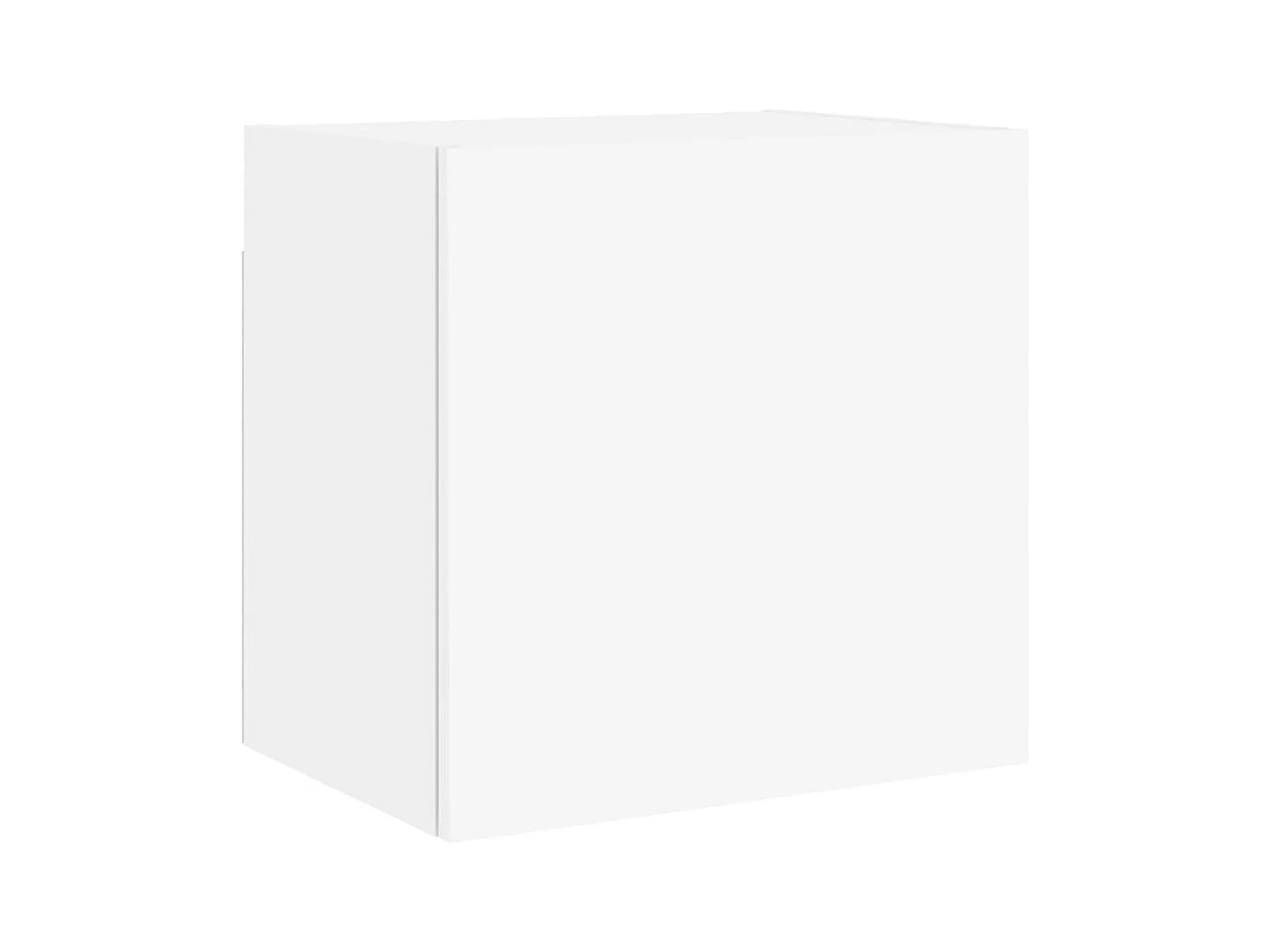 Meuble TV multimédia étagère bois blanc 40.5 x 30 x 40 cm 02_0027780
