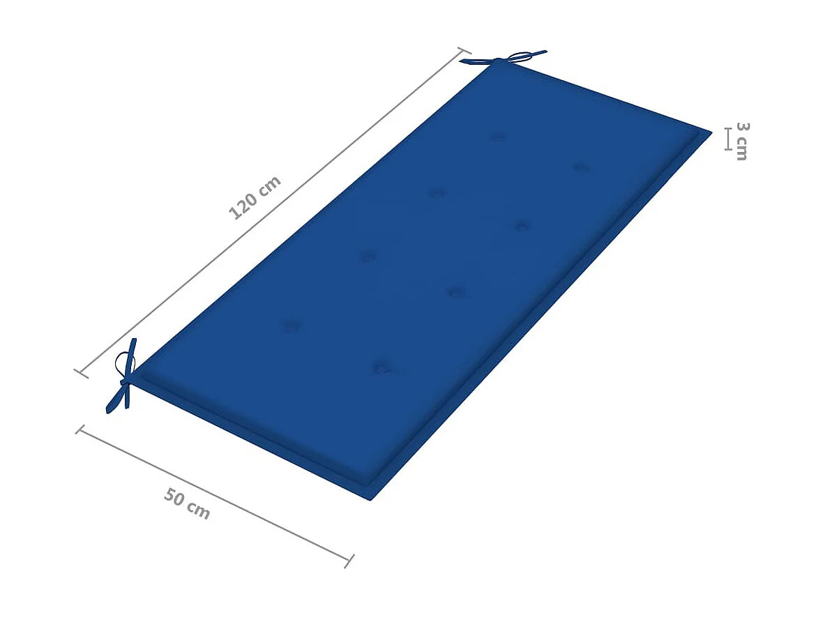 Banco de jardín apilable para terraza y patio 1285 x 575 ​​x 90 cm madera maciza de teca 02_0011658