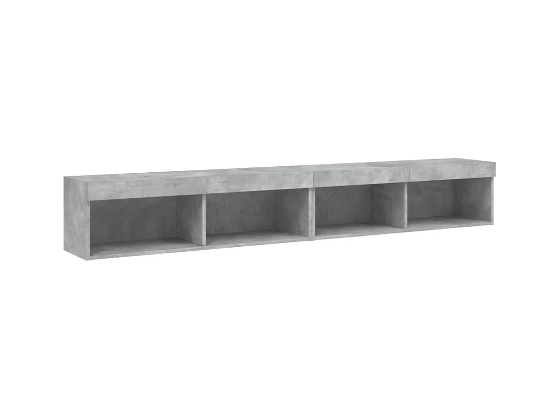 Meubles TV multimédia étagère grise 100 x 30 x 30 cm 02_0028829