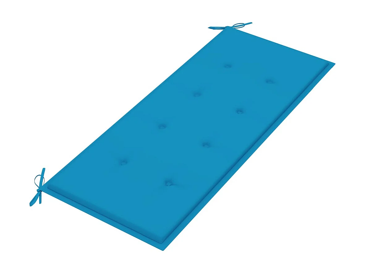 Banc de jardin meuble bois bleue 128.5 x 57.5 x 90 cm 02_0011671