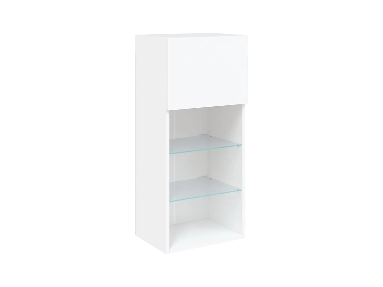 Meuble TV multimédia étagère blanc 40.5 x 30 x 90 cm 02_0026602