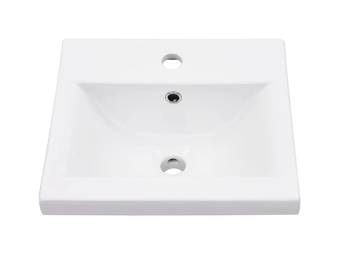 Marco para lavabo de baño con lavabo encastrado 40 x 38 x 31 cm hierro blanco 02_0006773