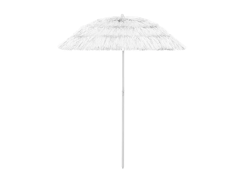 Sombrilla de playa Hawaii 180 cm blanca 02_0008386
