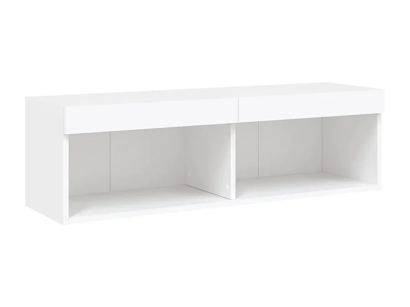 Mueble TV multimedia Estante TV Aparador TV Comedor Salón Dormitorio con luces LED 100 x 30 x 30 cm Blanco 02_0026505