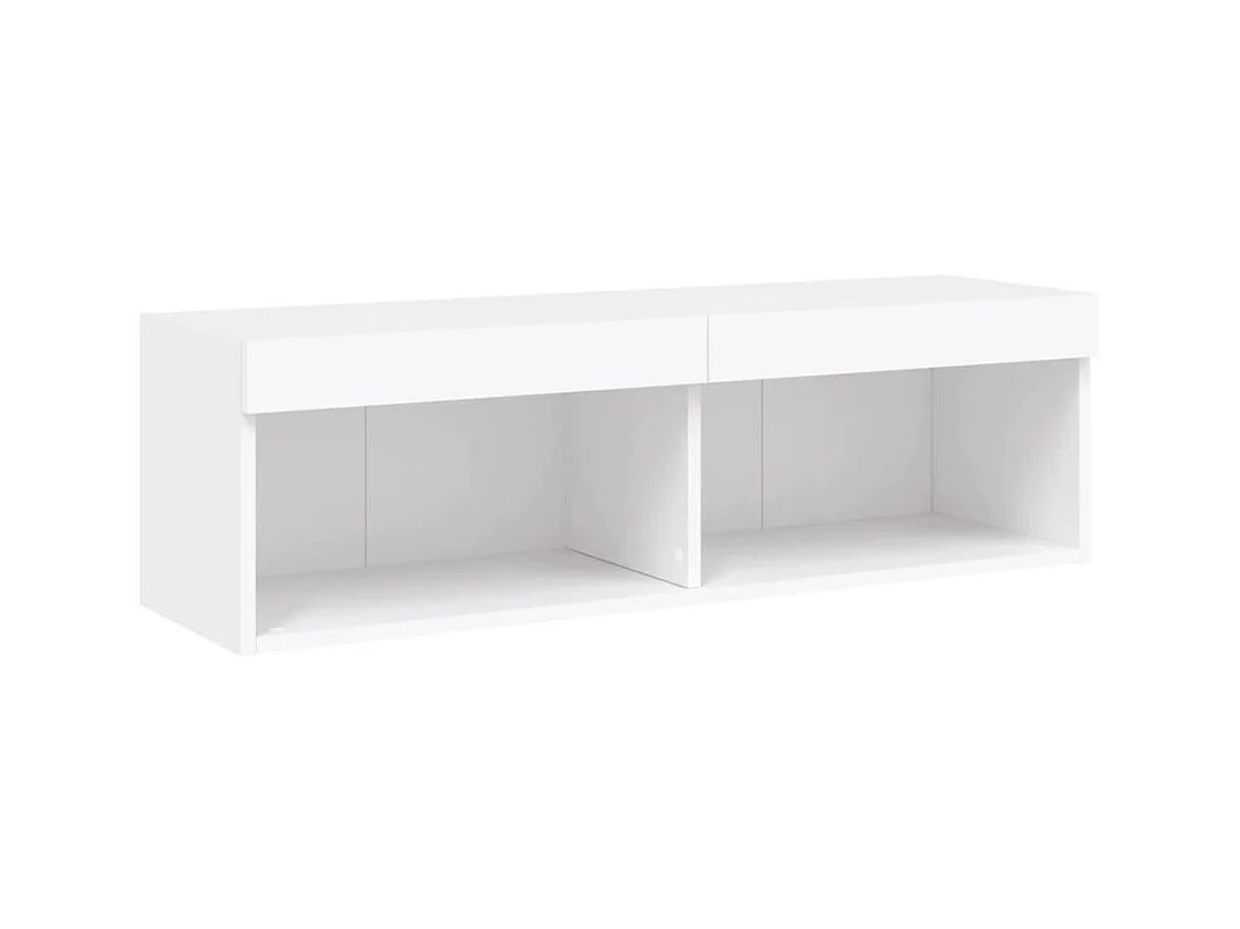 Meuble TV multimédia étagère blanc 100 x 30 x 30 cm 02_0026505