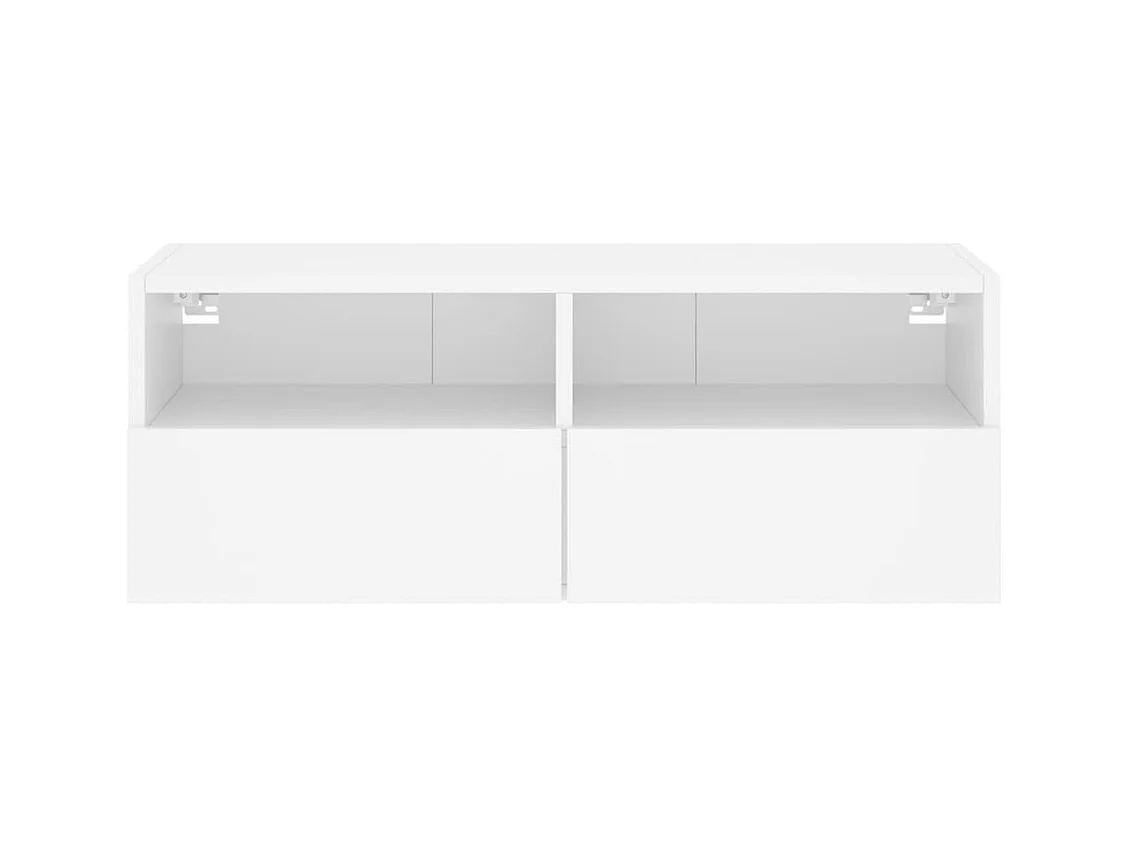 Mobile TV multimediale scaffale TV credenza TV sala da pranzo soggiorno camera da letto montaggio a parete 80 x 30 x 30 cm legno ingegnerizzato bianco 02_0027799