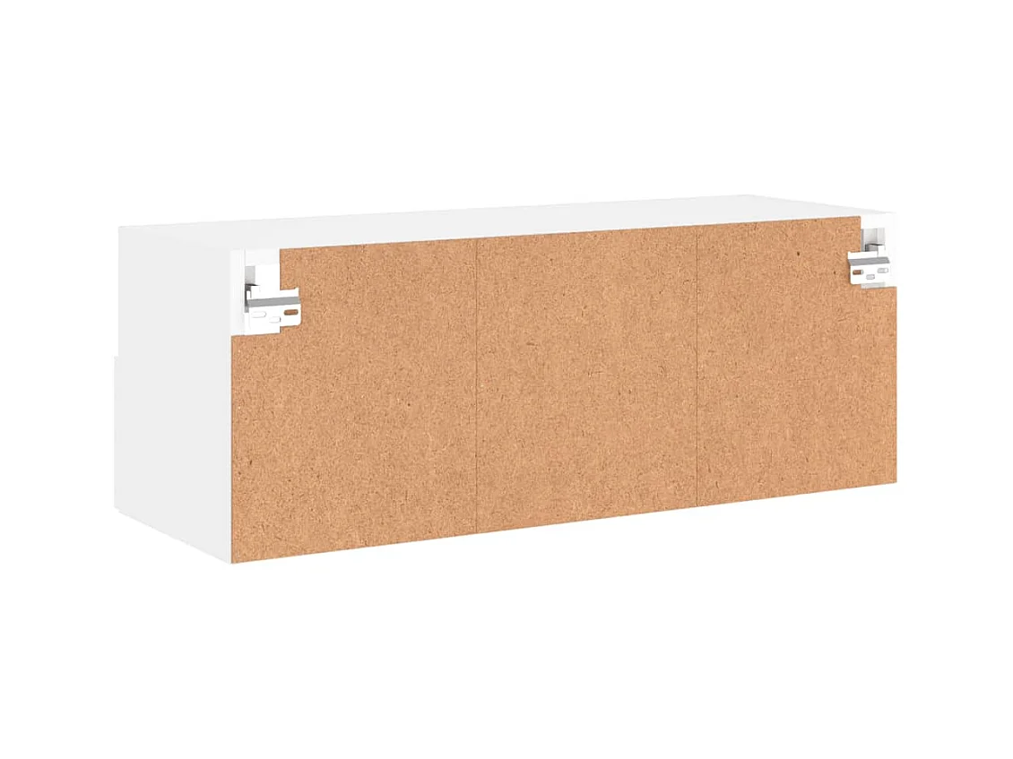 Mobile TV multimediale scaffale TV credenza TV sala da pranzo soggiorno camera da letto montaggio a parete 80 x 30 x 30 cm legno ingegnerizzato bianco 02_0027799