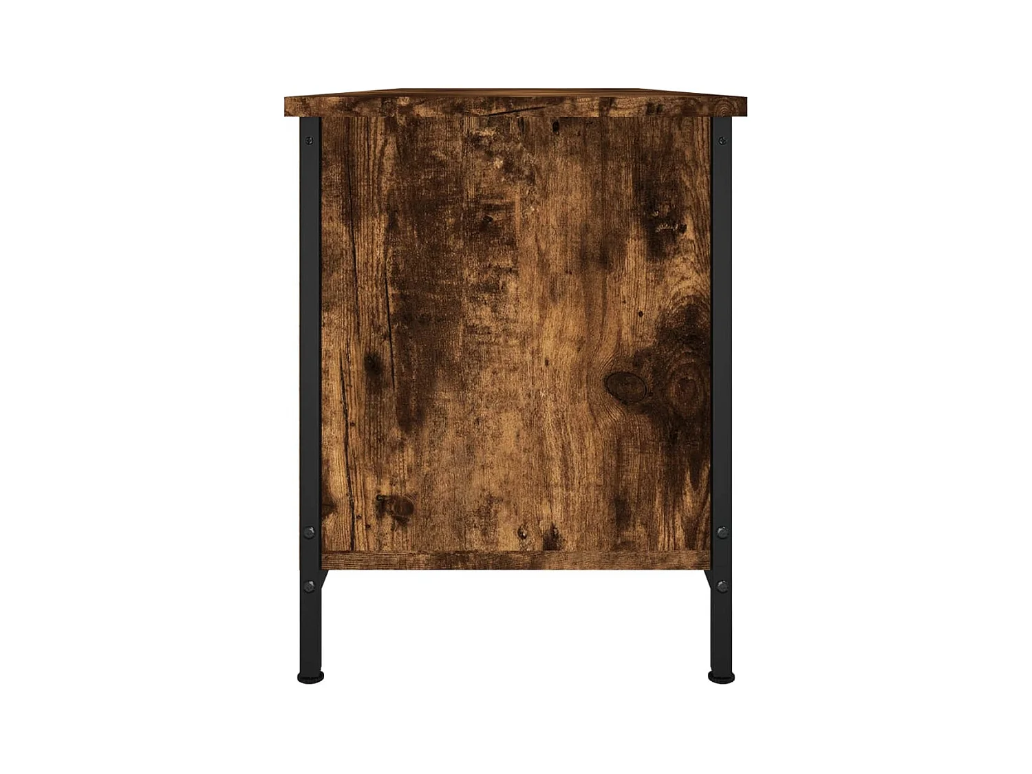 Meuble TV multimédia étagère bois marron 102 x 35 x 45 cm 02_0026898