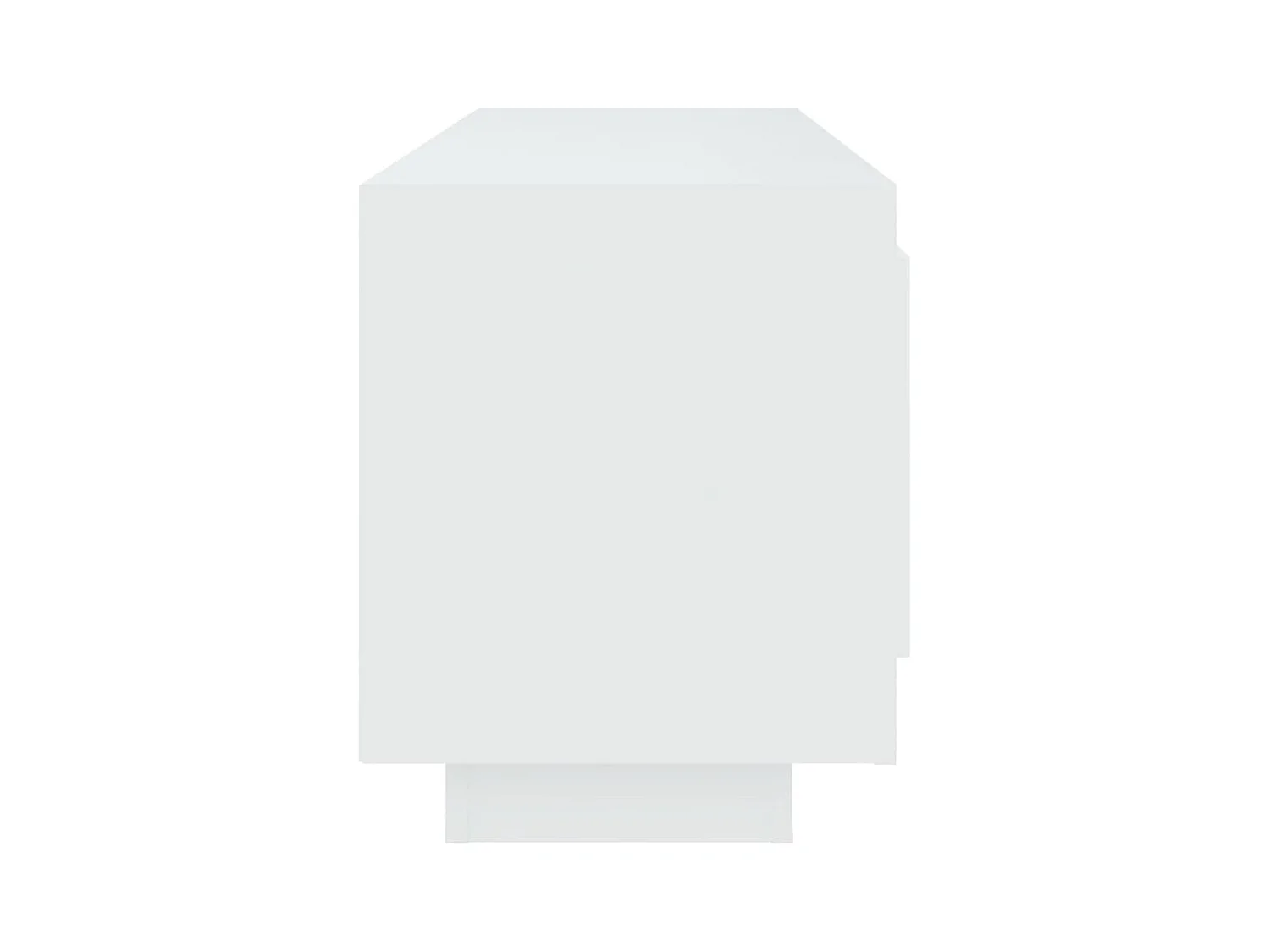 Meuble TV multimédia étagère bois blanc 102 x 35 x 45 cm 02_0025569