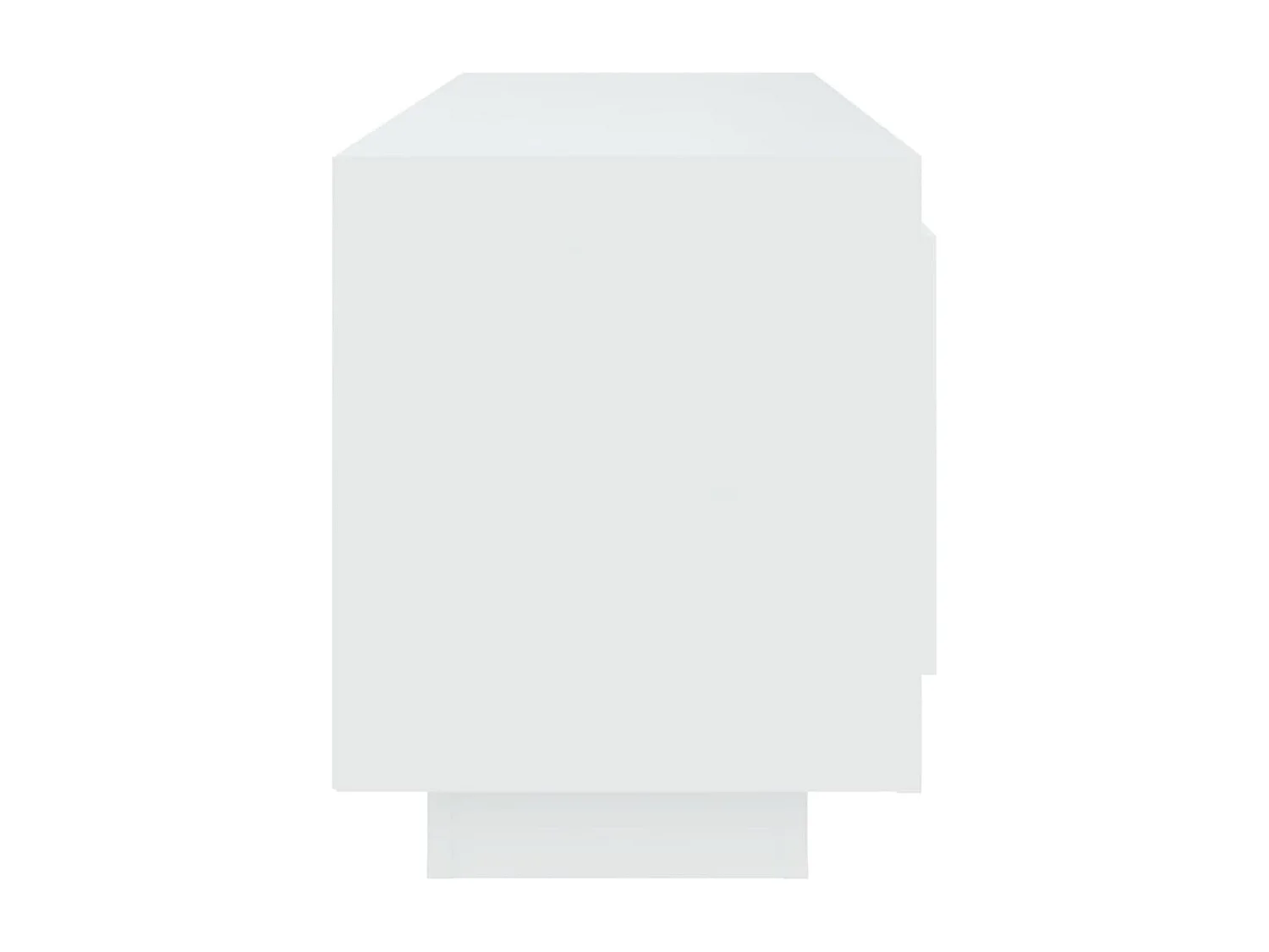 Suporte de TV multimídia prateleira de TV aparador de TV sala de jantar sala de estar quarto 102 x 35 x 45 cm madeira de engenharia branca 02_0025569