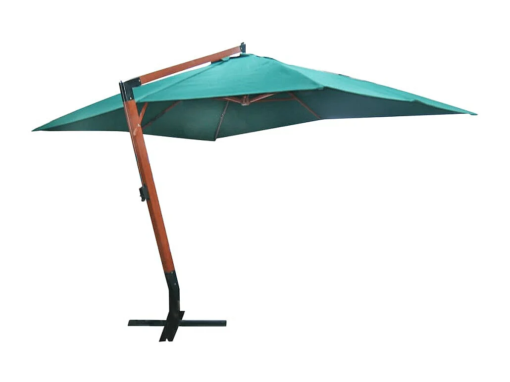 Grande guarda-sol flutuante para exterior 300 x 400 cm verde 02_0008677