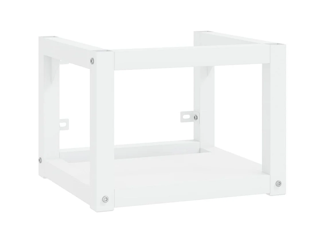 Marco para lavabo de baño de pared 40x38x31 cm hierro blanco 02_0006756