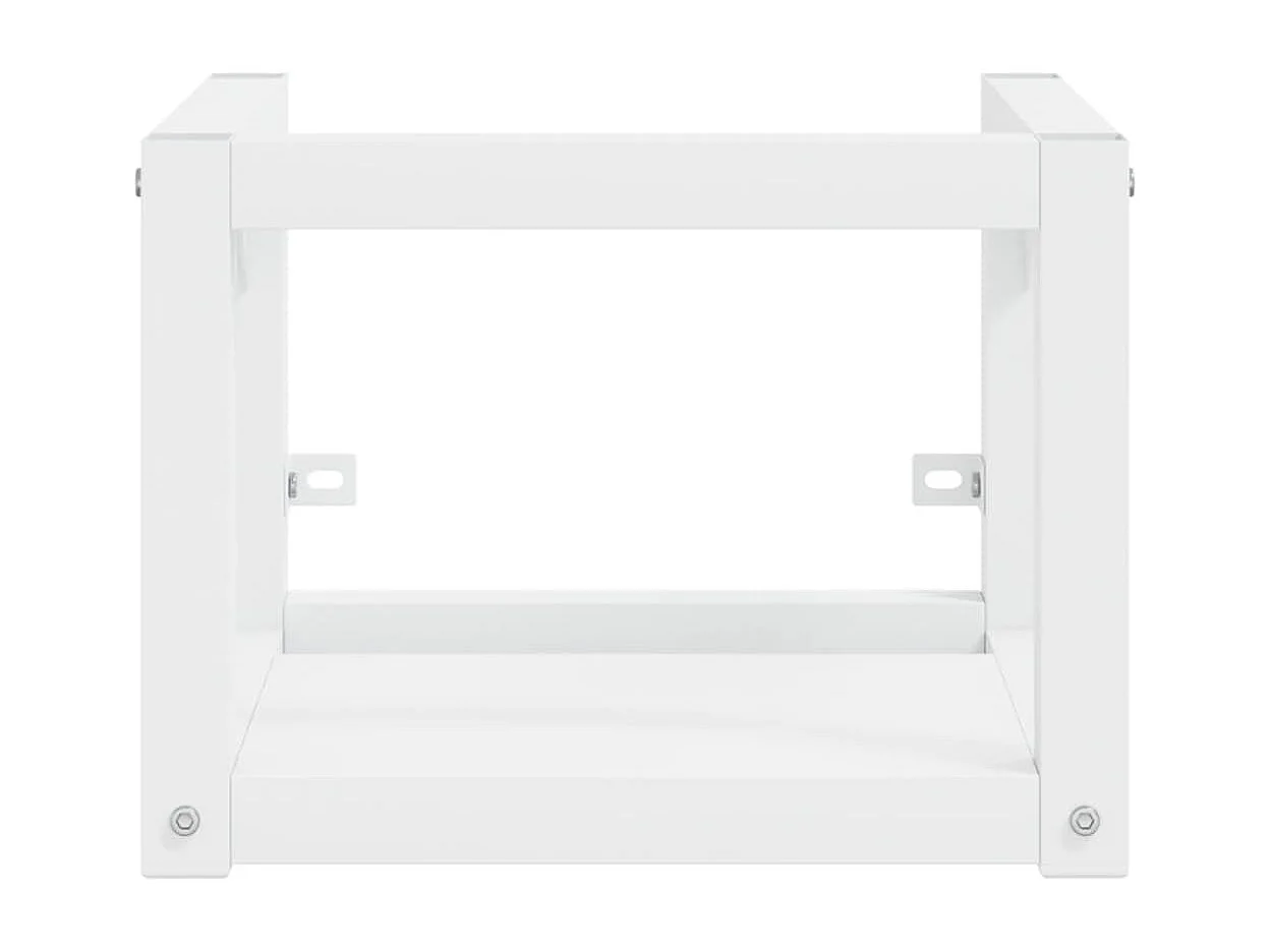 Marco para lavabo de baño de pared 40x38x31 cm hierro blanco 02_0006756