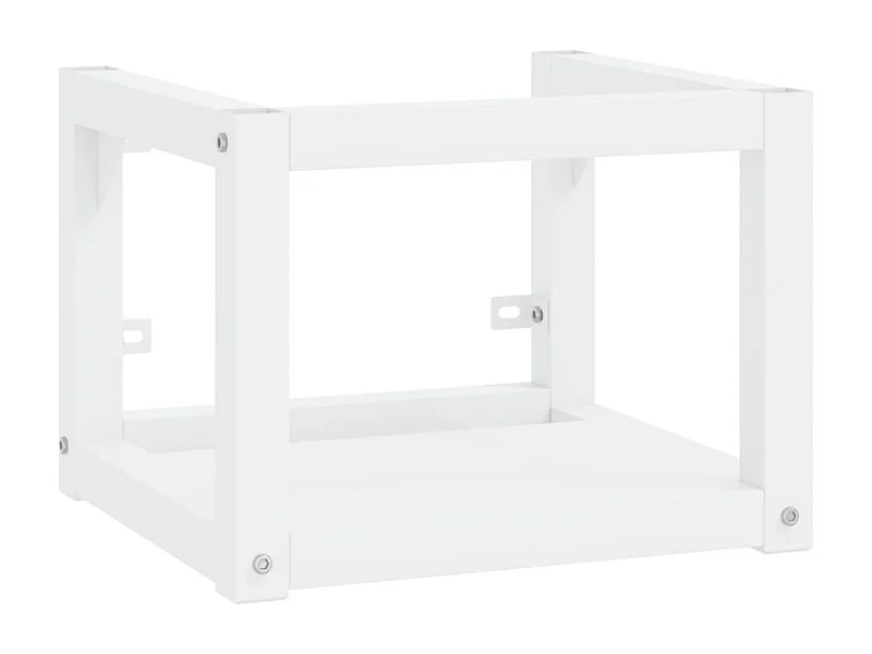 Marco para lavabo de baño de pared 40x38x31 cm hierro blanco 02_0006756