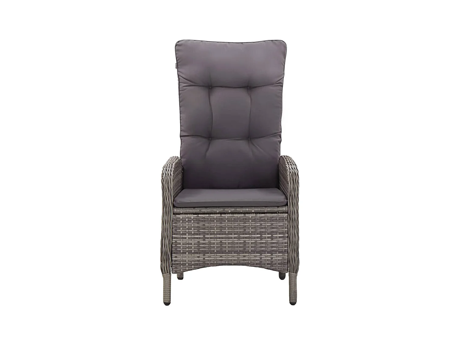 Mobilier de bistro de résine grise 58 x 63 x 111 cm 02_0014548