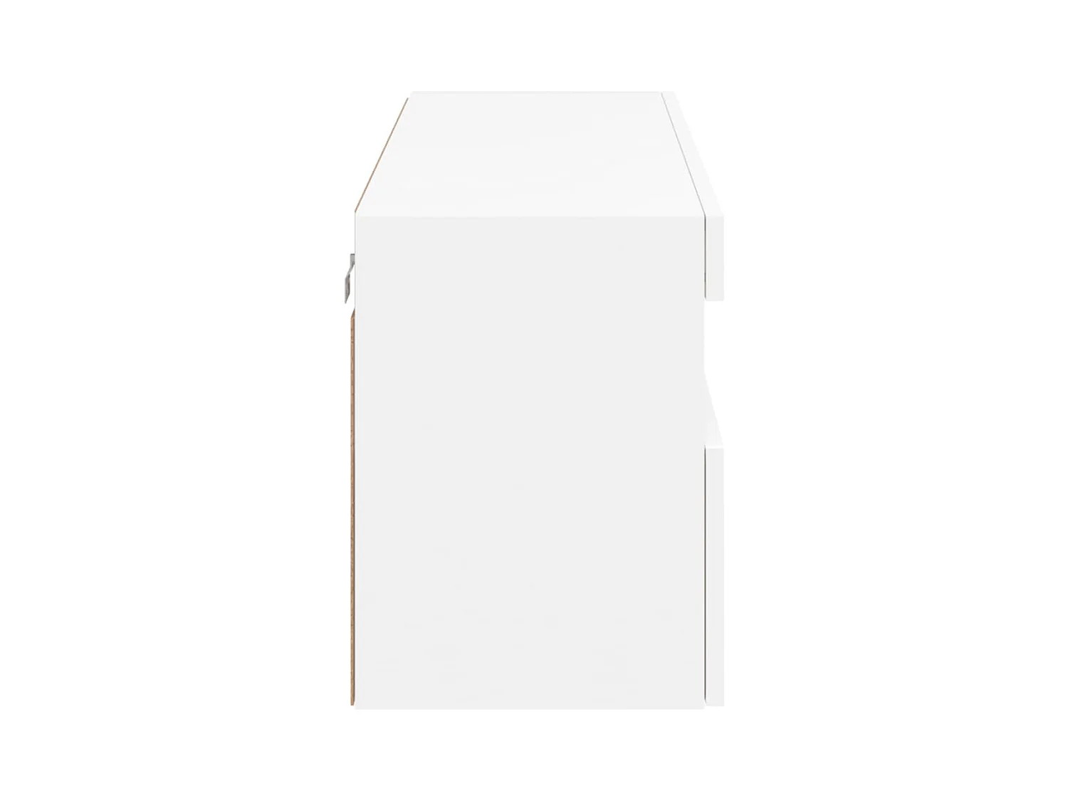 Mueble TV multimedia Estante TV Aparador TV Comedor Salón Dormitorio Montaje en pared con luces LED 100 x 30 x 40 cm Blanco 02_0027835