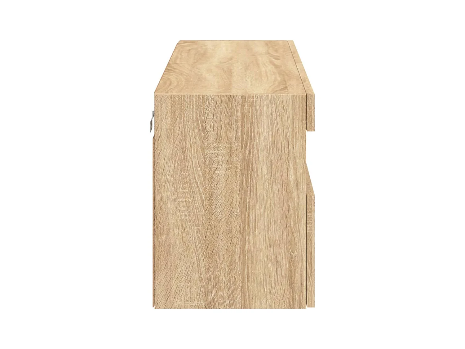 Mobile TV multimediale scaffale TV credenza TV sala da pranzo soggiorno camera da letto a parete con luci LED rovere sonoma 100 x 30 x 40 cm marrone 02_0027999