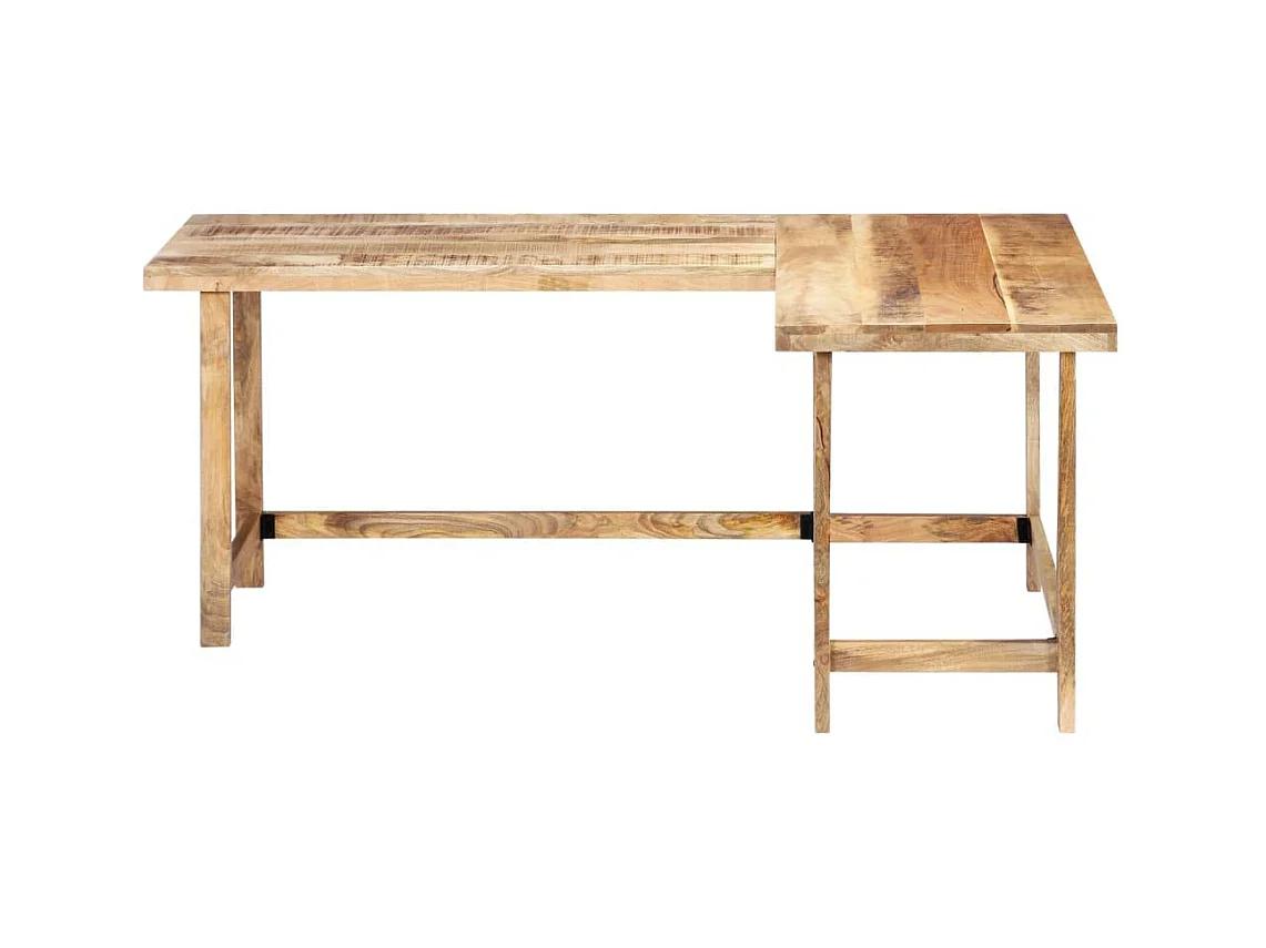 Bureau table meuble travail bois marron 120 x 60 x 76 cm 0502095