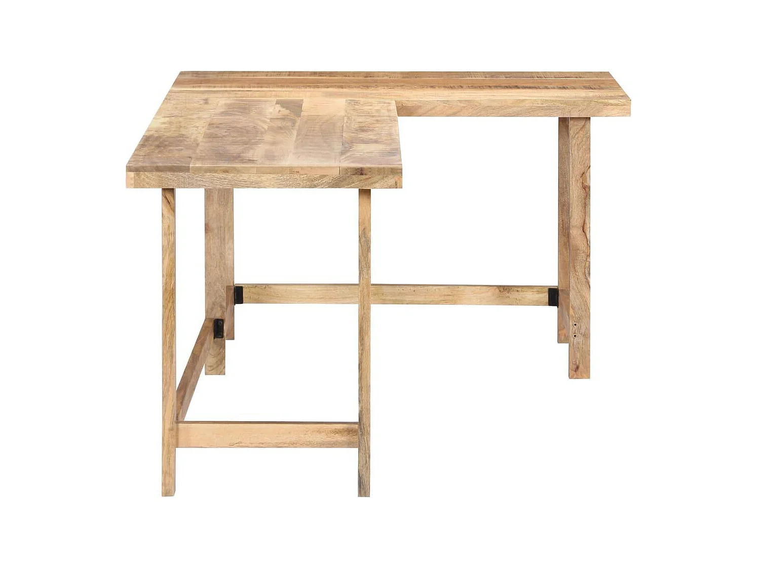 Bureau table meuble travail bois marron 120 x 60 x 76 cm 0502095